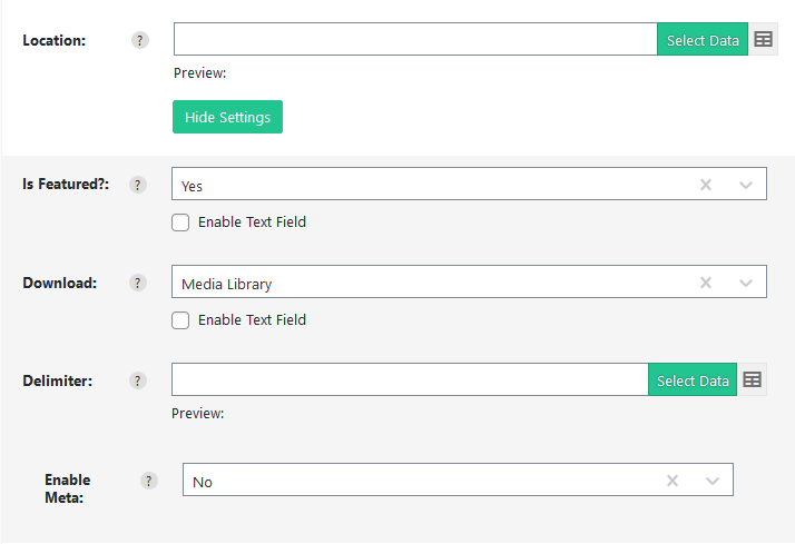 Import WP attachment row set to reuse an existing file from the Media Library