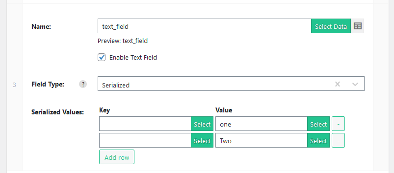 Import WP serialized custom field editor for array keys and values
