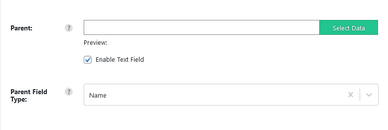 Import WP Parent field for hierarchical pages or terms, with parent type set to ID, slug, or name