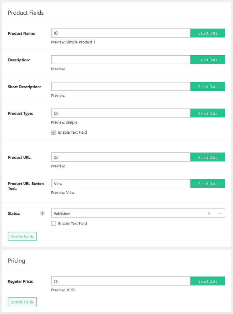 Import WP WooCommerce Product URL field for external or affiliate products